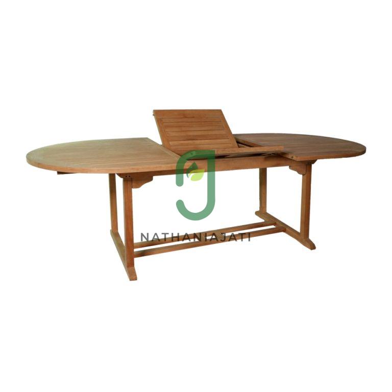 Andora Oval Extension Dining Table Nathania Jati Furniture